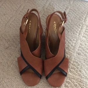 Coach wedge sandals